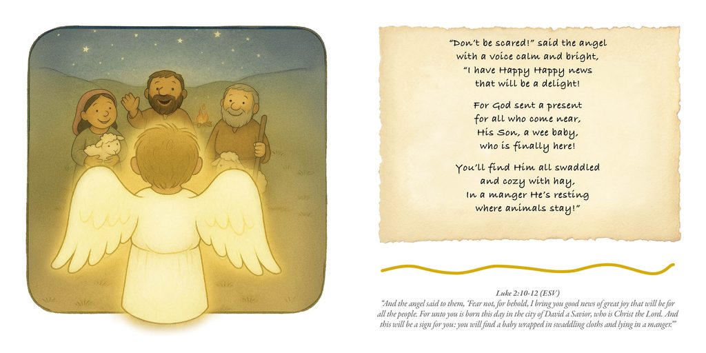 God's Greatest Gift: A Christian Christmas Story Book in Rhyme 3 05. Angel Dont Be Scared