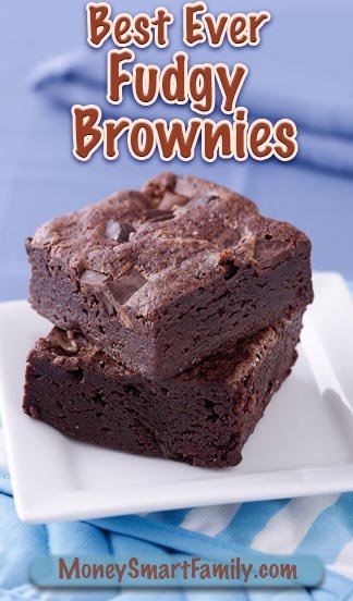 The Best Ever Fudgy Brownie Recipe! #BestFudgeBrownies #FudgeBrownies #BestBrowniesRecipe