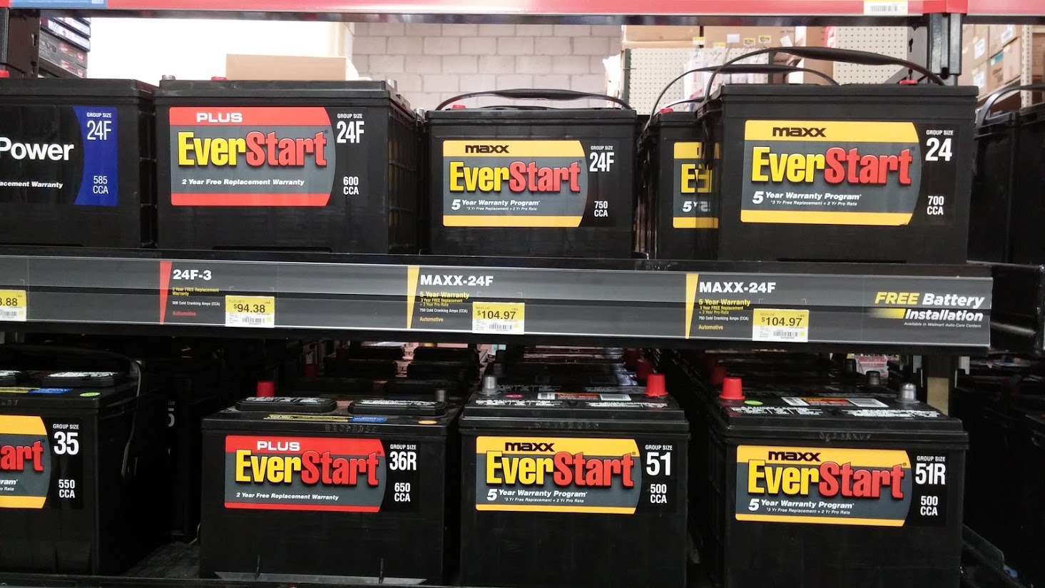 Walmart EverStart Maxx Car Battery Warranty Details
