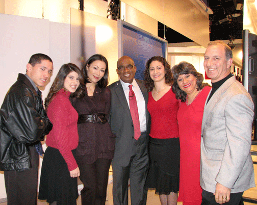 The Today Show with Anne Curry and Al Roker with the Economides Family