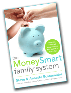 The MoneySmart Family system book cover, tipped.