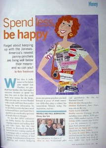 Good Housekeeping Spend Less Be Happy Article page 1