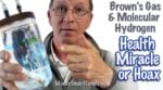 Aquacure - Molecular Hydrogen HHO Brown's Gas - bubbling in a beaker