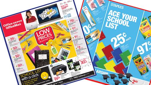Saving on Back-to-School Supplies — 5 Black Belt Tactics 3 Back to school ad flyers