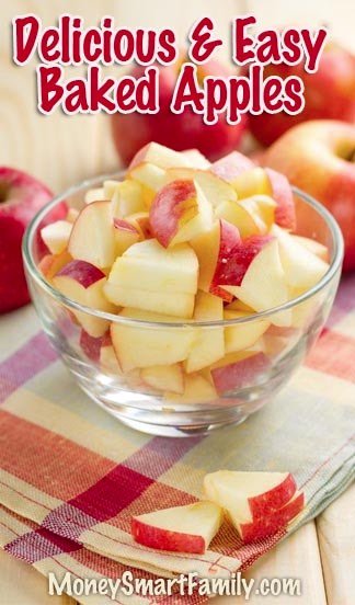 A Delicious & Easy Baked Apple Recipe! #BakedApples #AppleRecipe #CookedApples
