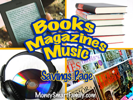 Save Money on Books, Magazines & Music!