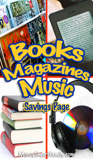Books, Magazines & Movies Money Savings Super Page.