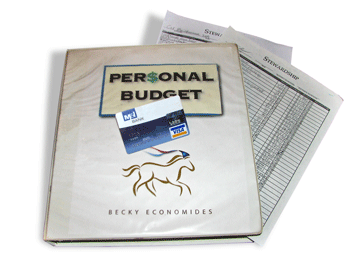Allowance for Chores? How the 5/50/500 Rule Applies to Your Kids 6 A 3 ringed binder used for budgeting money.