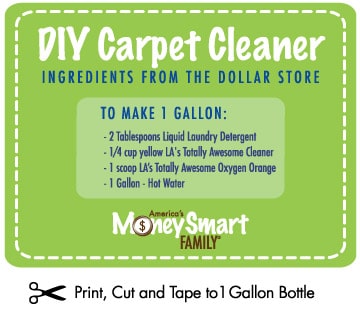 Homemade DIY Carpet Cleaning Solution Recipes w/ Dawn & Peroxide & Copycat Rug Doctor 7 DIY Carpet Cleaner recipe - Rug Doctor Copycat.