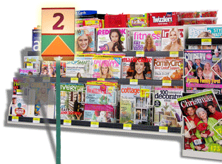 15 Ways to Wreck Your Food Budget 5 Magazine stand in a grocery store