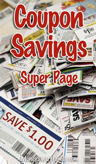 Coupon savings super page - learn how to coupon shop like a pro.