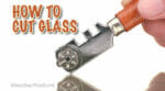 How to Cut Glass and Save Money - A glass cutter, cutting a piece of glass.