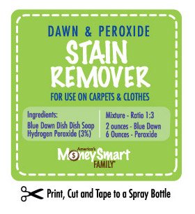 Homemade DIY Carpet Cleaning Solution Recipes w/ Dawn & Peroxide & Copycat Rug Doctor 5 DIY Dawn and Peroxide Carpet Spotting Solution.