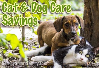 Cat and dog care savings.