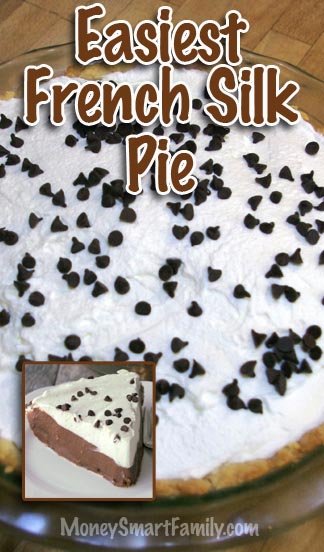 The Easiest French Silk Pie Ever with No Raw Eggs. #FrenchSilkPie #FrenchSilkPieNoRawEggs #EasyFrenchSilkPie