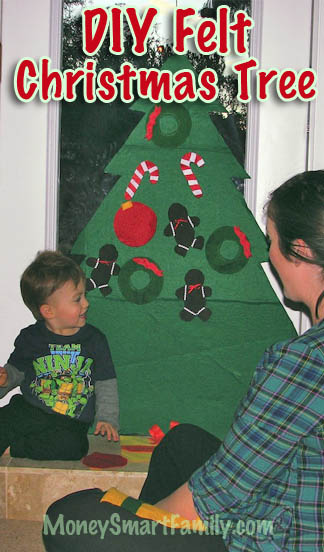 Felt Christmas Tree for Preschoolers, so easy to make, great do it yourself craft project!