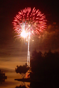 Inexpensive Summer Activities - For Kids & Families 6 Fireworks over the lake at Gainey Ranch.
