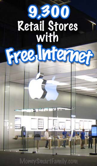 9300 Retail Stores offering Free Interent.