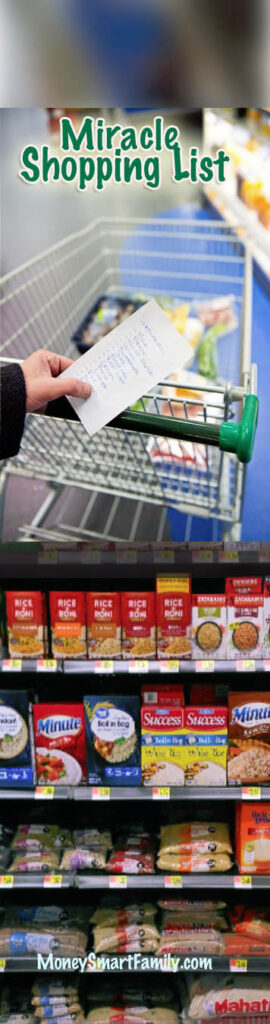 Free Grocery Shopping List downloadable form