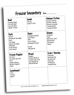 Grocery Tips Landing Page 2 Freezer Inventory icon