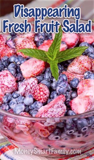 Fresh Fruit Recipe Ideas Page 4 This Disappearing, Fresh Fruit Salad Recipe - Devoured by Kids! #FruitSalad #FreshFruitSalad #DisappearingFruitSalad