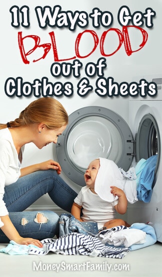 How to get Blood out of Clothes & Sheets. #BloodOutOfClothes #BloodOutOfSheets #RemoveBloodStains #LaundryStainRemover #DIYStainRemover #LaundrySpotRemover #HomemadeStainRemover