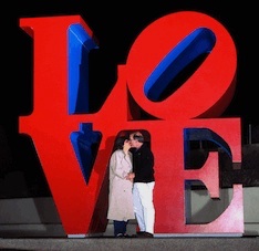 To The Mom 4 Steve & Annette Economides in front of the Love Statue.