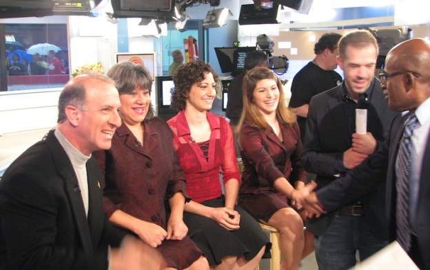 Press Kit 1 Steve & Annette Economides with Daughters and Al Roker on Today Show Set
