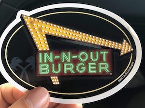 In-n-Out Burger free stickers