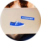 Keds shoe brand free stickers - ladies first