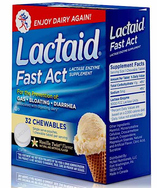 Lactaid Fast Acting Lactase Enzyme Supplement