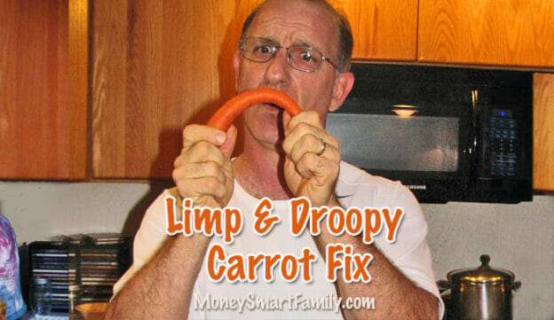 How to rehydrate droopy limp carrots and other veggies