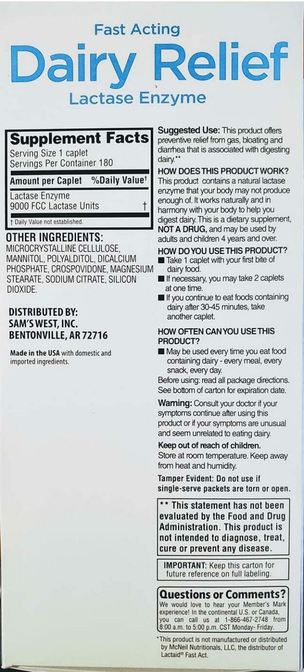 Save on Lactose Intolerance Costco Sams Lactaid which is Best? 2024