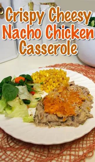 Nachi-Chicken-Recipe-Vert Nacho Chicken Casserole recipe - Crunchy and Cheesy.