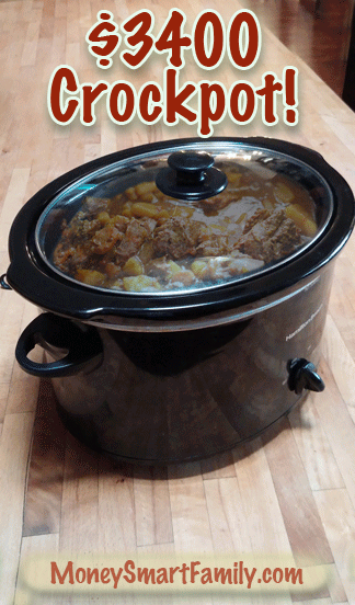 Use a Crockpot for a Year and Save $3400! 5 Using a Crockpot for a year could save you $3400.