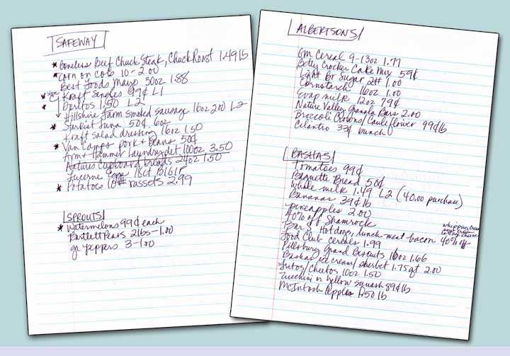Which Grocery Store Has The Cheapest Grocery Prices? 2 Price Matching Grocery Tracking Sheet