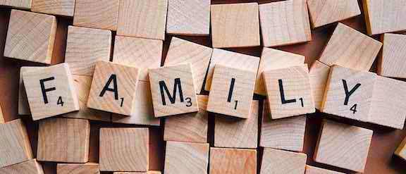 50+ Best Inexpensive Retirement Gift Ideas for Men & Women to Kick-Off The Golden Years 4 Scrabble game tiles spelling out family. #RetirementGifts