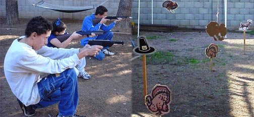 Fun Family Tradition Examples: For the Holidays and The Whole Year 11 Shooting turkey targets on Thanksgiving.