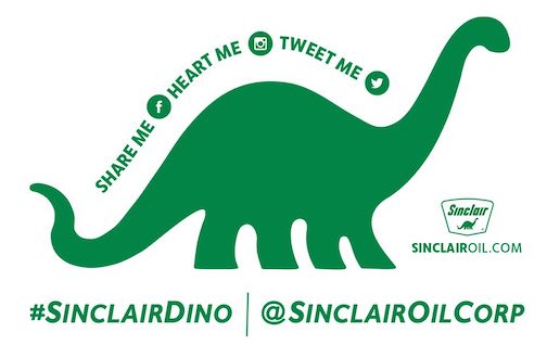 Sinclair Dino Free Sticker