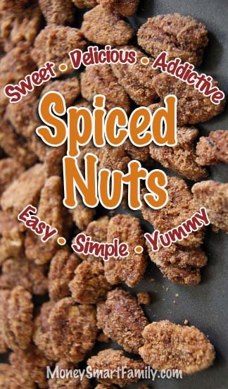 Spiced Nuts Recipe - Easy, Simple, Yummy! #SpicedNuts #CandiedNuts #AddictiveSpicedNuts