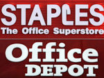 Staples and Office Depot Building signs