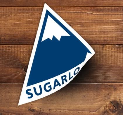 Sugarloaf Mountain Resort in Maine - Free triangle shaped sticker.