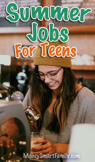 Summer Jobs for Teens: Finding Work & Earning Money 8 Summer Jobs for Teens - a girl working as a barista at a coffee shop.