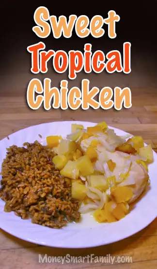 Sweet-Tropical-Chicken-Recipe Nacho Chicken Casserole recipe - Crunchy and Cheesy.