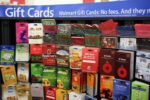 Walmart Gift Card Display In Store.