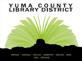 Steve & Annette Speaking 15 Speaking Event at Yuma county library logo