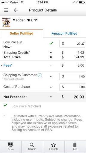 Retail Arbitrage: A Side Hustle That Could Earn Full-Time Income 1 Amazon FBA Reseller app screenshot