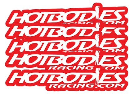 Hotbodies racing logo free sticker