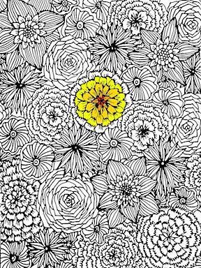 FREE Coloring Pages for Adults: 25 Creative Printable Pages To Relax 2 Alisa Burke adult coloring pages - flowers.