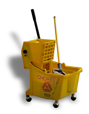Allowance for Chores? How the 5/50/500 Rule Applies to Your Kids 2 Mop bucket - a chore for kids to do.